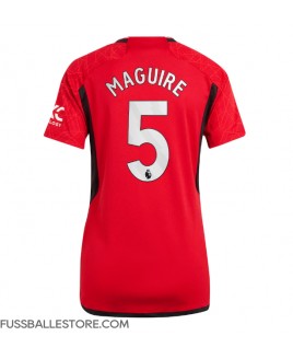 Günstige Manchester United Harry Maguire #5 Heimtrikot Damen 2023-24 Kurzarm